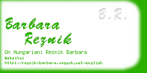 barbara reznik business card